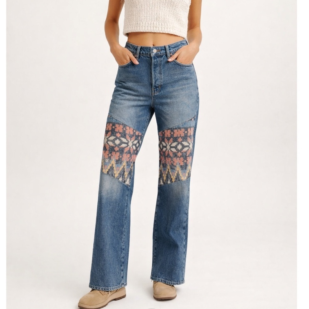 Free People Rocky Mountain Straight Leg Jeans